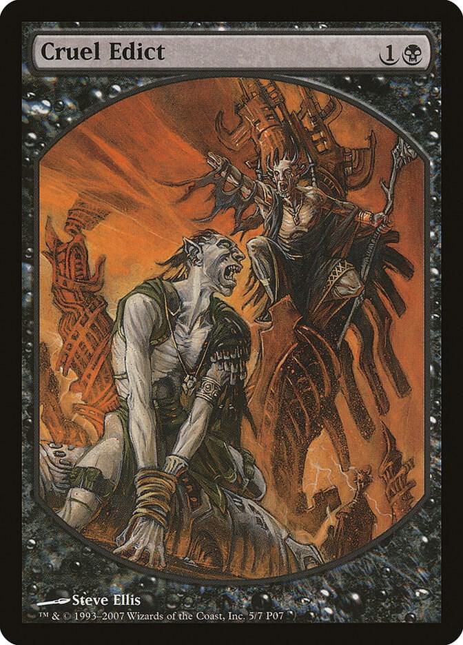 Cruel Edict 5 card from Magic Player Rewards