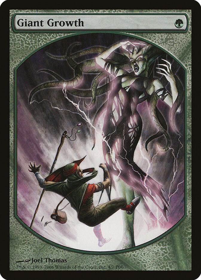 Giant Growth 4 card from Magic Player Rewards