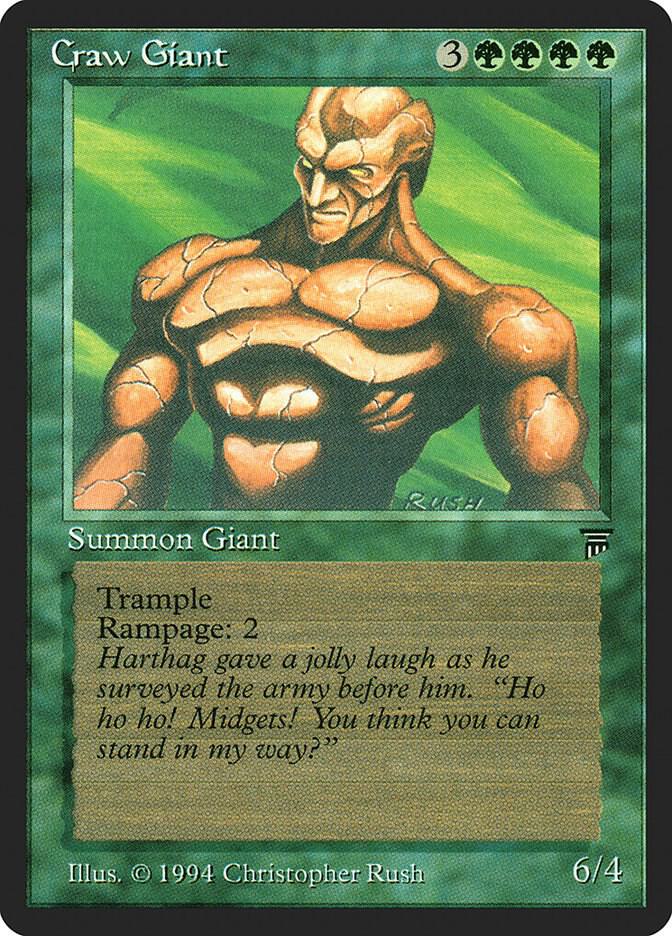 Craw Giant card from Legends