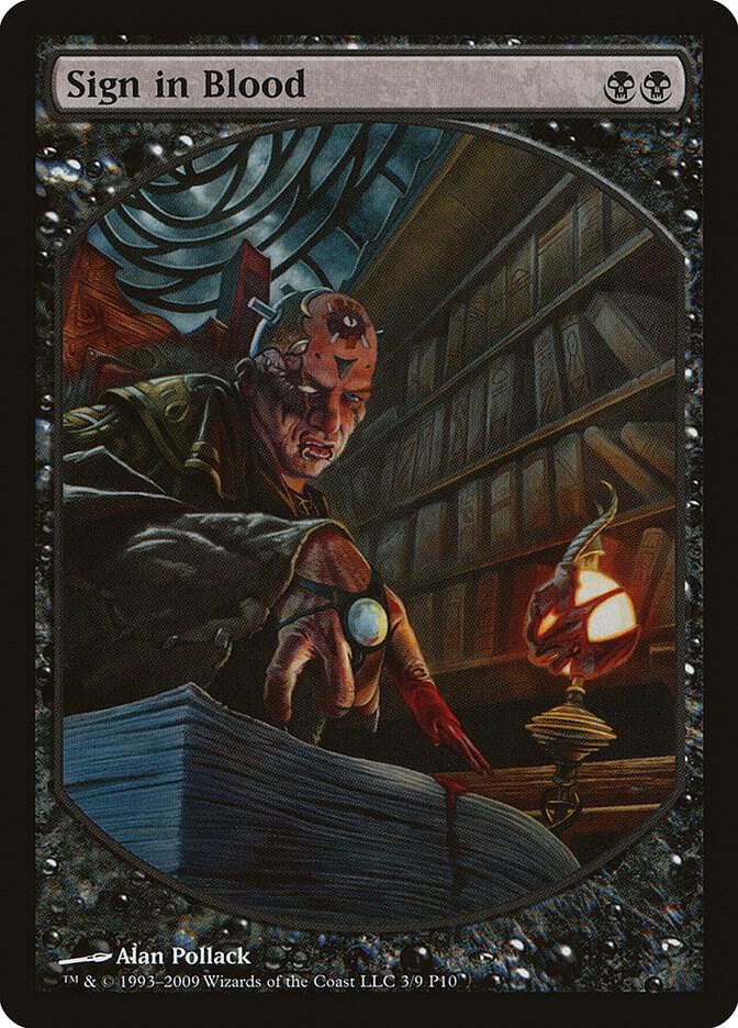 Sign in Blood 3 card from Magic Player Rewards