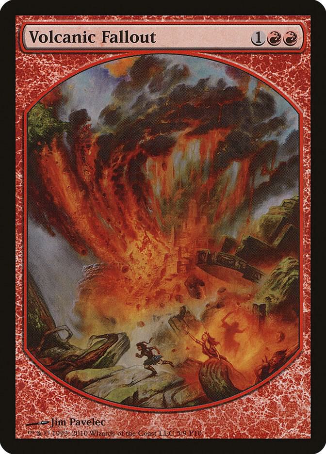Volcanic Fallout 5 card from Magic Player Rewards