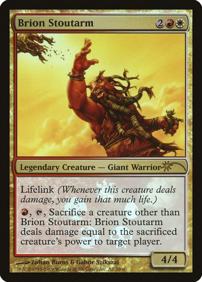 Brion Stoutarm A2 card from Media Promos