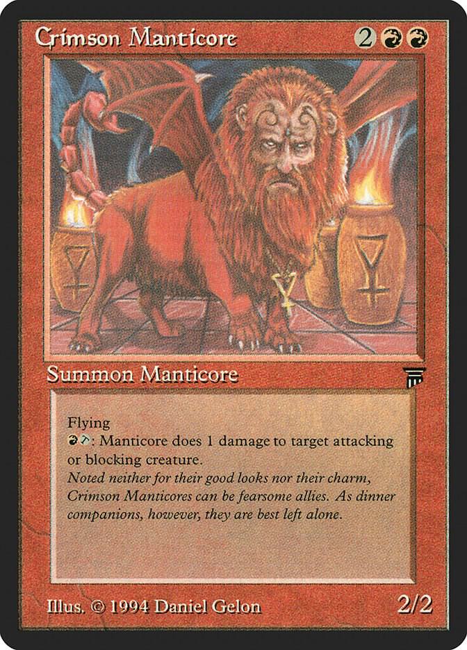 Crimson Manticore card from Legends