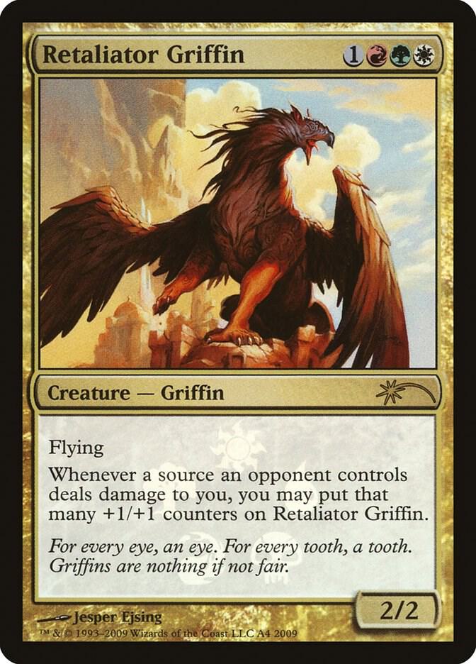 Retaliator Griffin A4 card from Media Promos