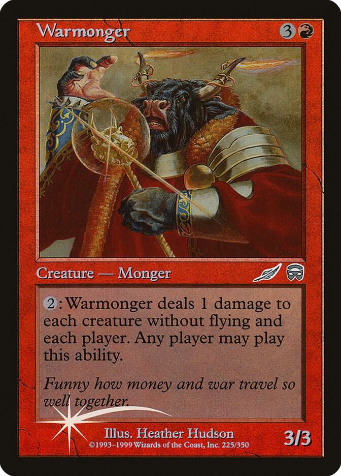 Warmonger 225 card from Media Promos