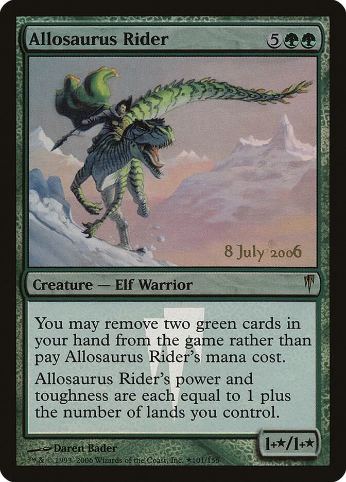 Allosaurus Rider 101 card from Prerelease Cards