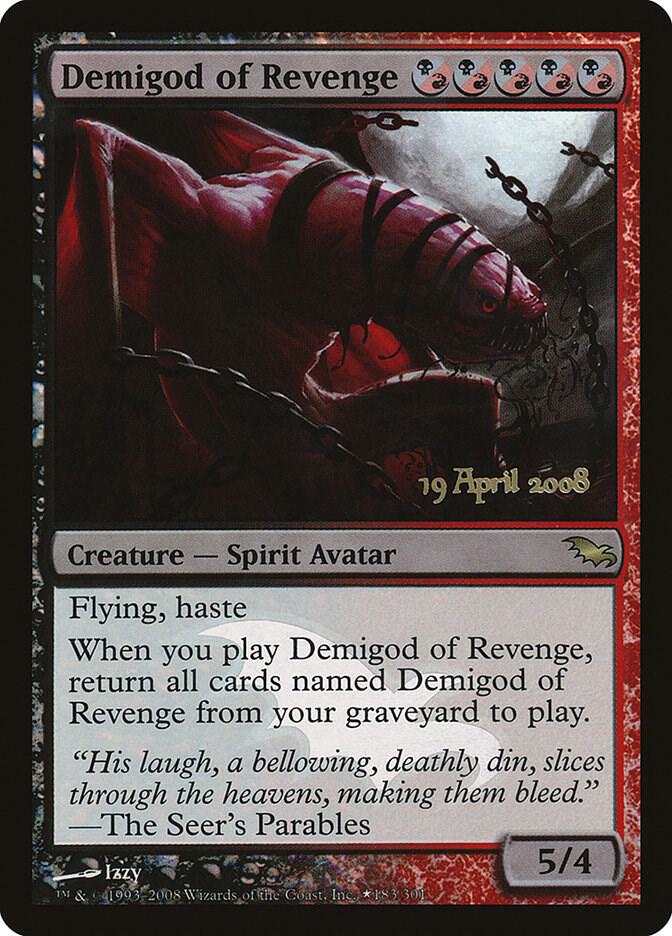 Demigod of Revenge 183 card from Prerelease Cards