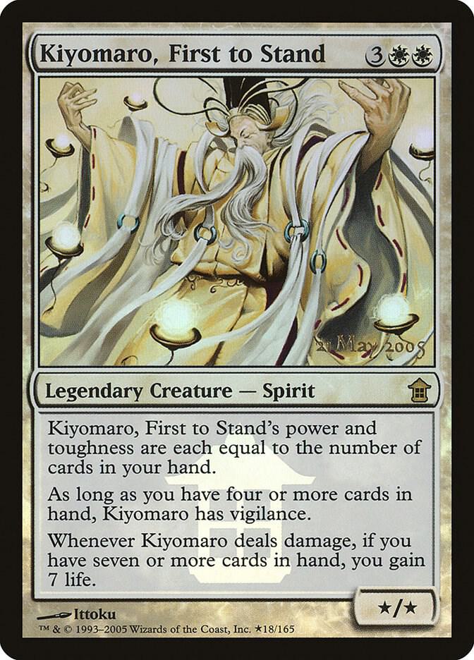 Kiyomaro, First to Stand 18 card from Prerelease Cards