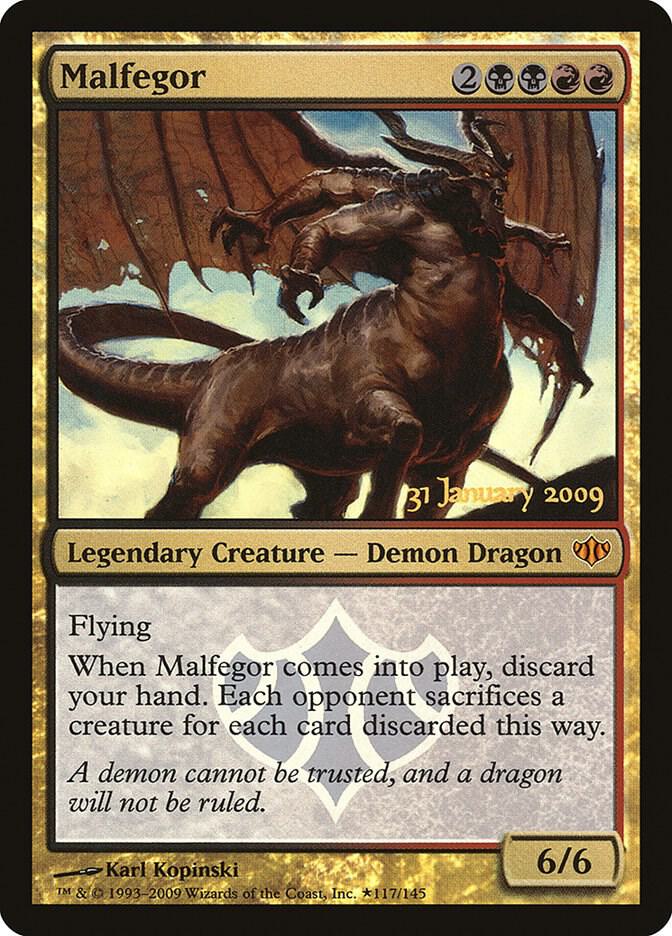 Malfegor 117 card from Prerelease Cards