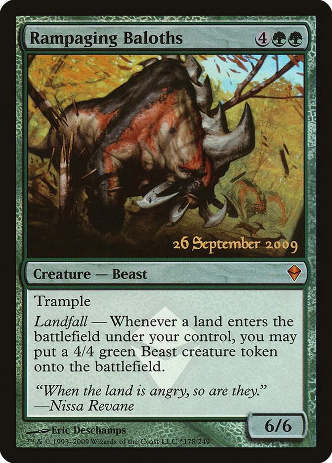 Rampaging Baloths 178 card from Prerelease Cards