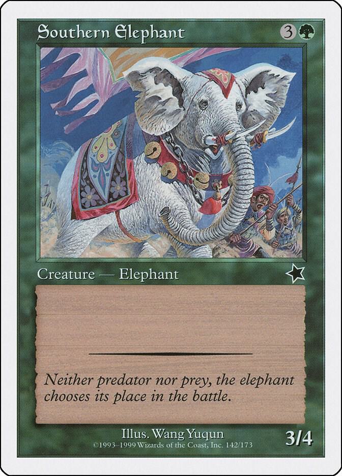 Southern Elephant 142 card from Starter 1999