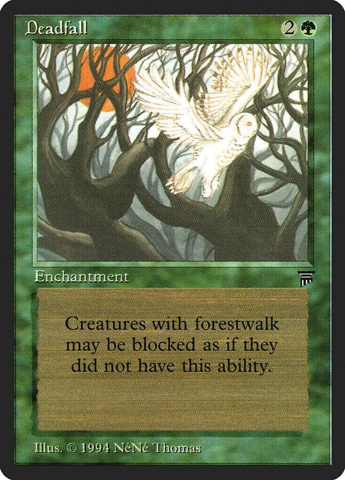Deadfall card from Legends