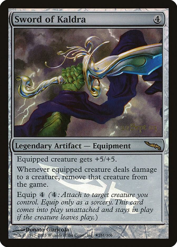 Sword of Kaldra 251 card from Prerelease Cards