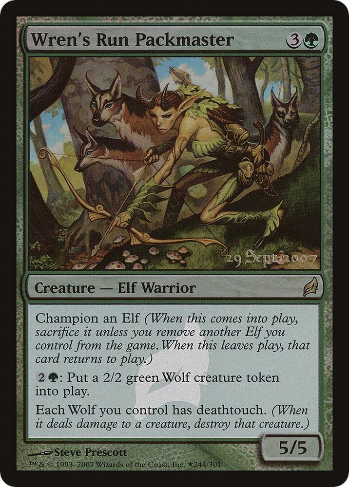 Wren's Run Packmaster 244 card from Prerelease Cards