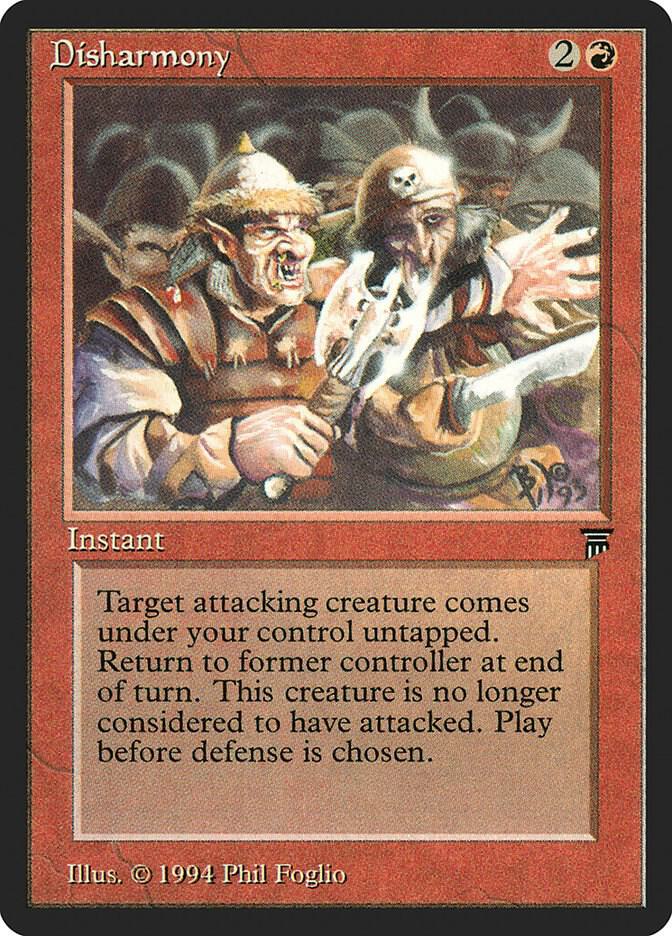 Disharmony card from Legends