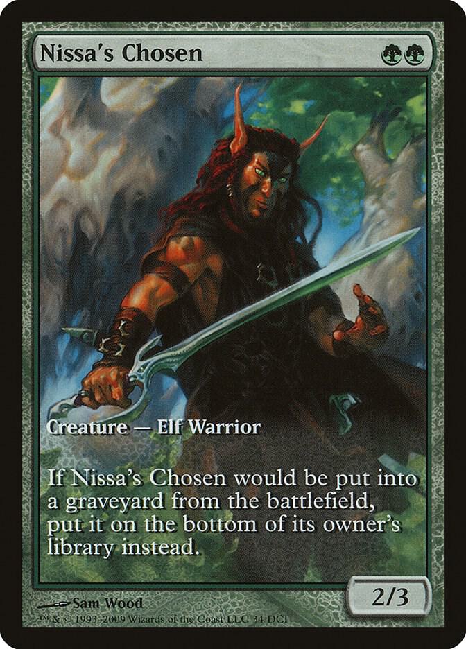 Nissa's Chosen 34 card from Game Day & Store Championship Promos