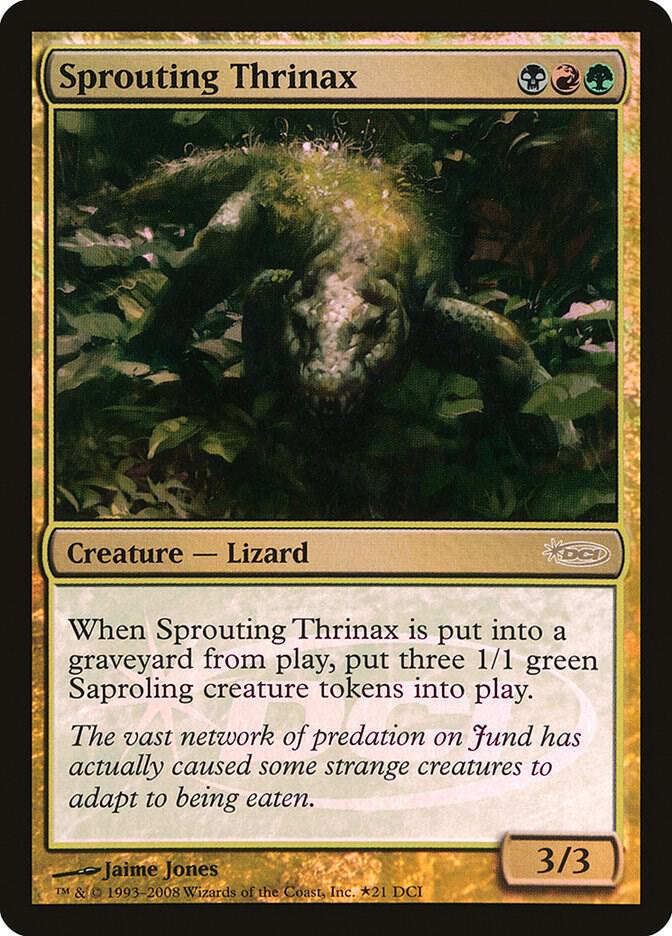 Sprouting Thrinax 21 card from WPN & Gateway Promos