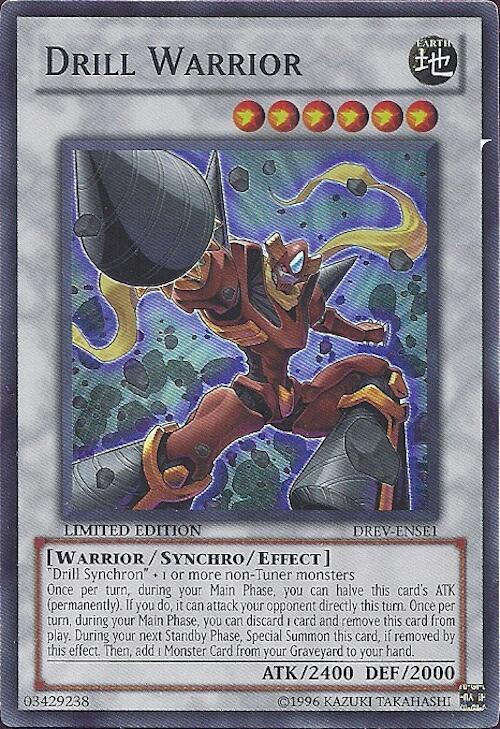 Drill Warrior DREV-ENSE1 card from Duelist Revolution