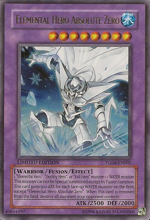 Elemental Hero Absolute Zero YG04-EN001 card from Miscellaneous Promotional Cards
