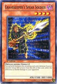 Gravekeeper's Spear Soldier SDMA-EN010 card from Structure Deck: Marik