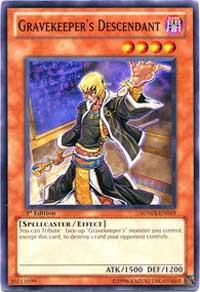 Gravekeeper's Descendant SDMA-EN019 card from Structure Deck: Marik