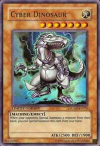 Cyber Dinosaur JUMP-EN024 card from Shonen Jump Magazine Promos