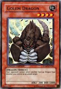 Golem Dragon JUMP-EN040 card from Shonen Jump Magazine Promos