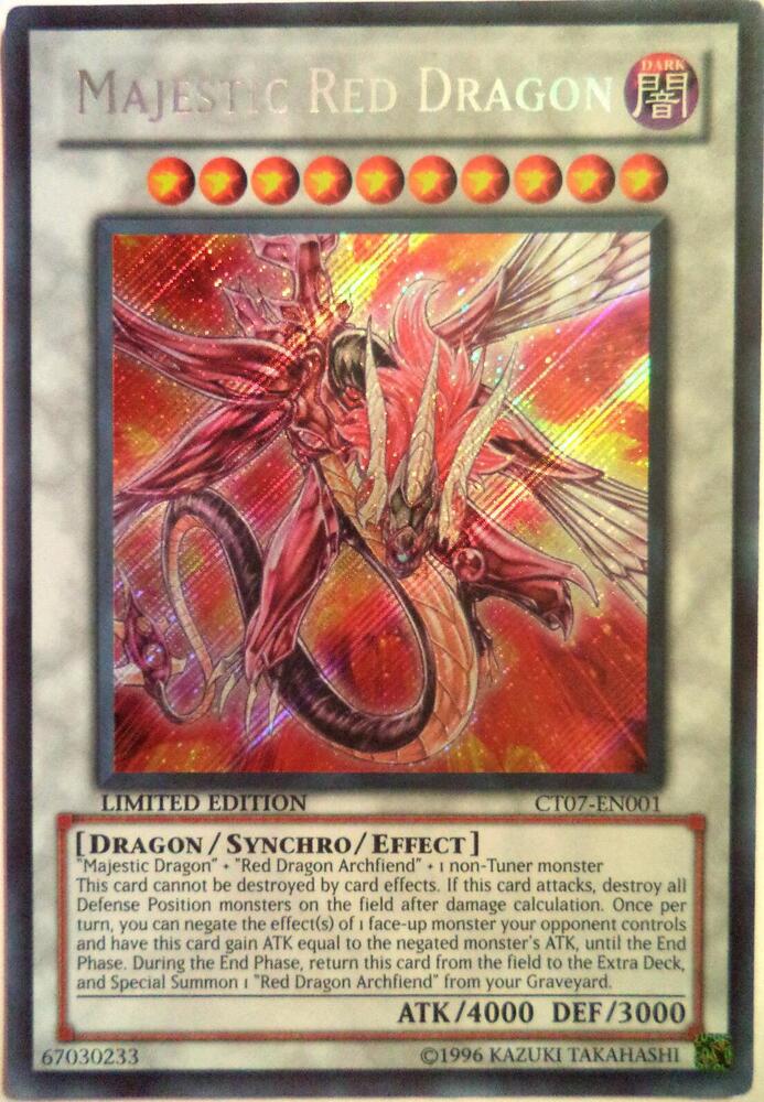 Majestic Red Dragon CT07-EN001 card from 2010 Collectors Tins