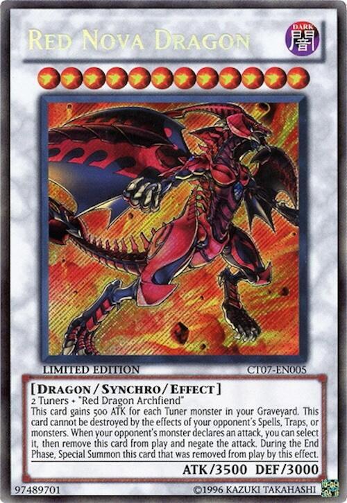 Red Nova Dragon CT07-EN005 card from 2010 Collectors Tins