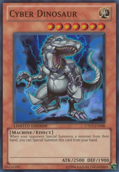 Cyber Dinosaur CT07-EN008 card from 2010 Collectors Tins