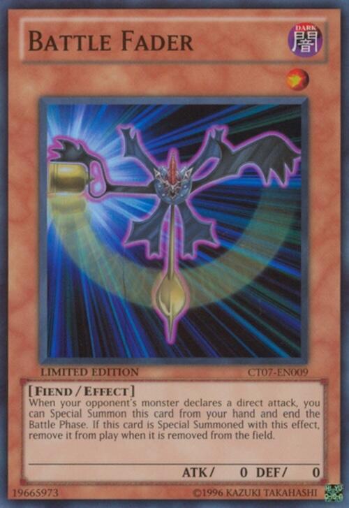 Battle Fader CT07-EN009 card from 2010 Collectors Tins