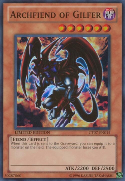 Archfiend of Gilfer CT07-EN014 card from 2010 Collectors Tins