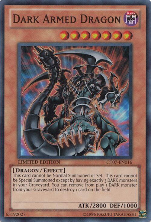 Dark Armed Dragon CT07-EN016 card from 2010 Collectors Tins