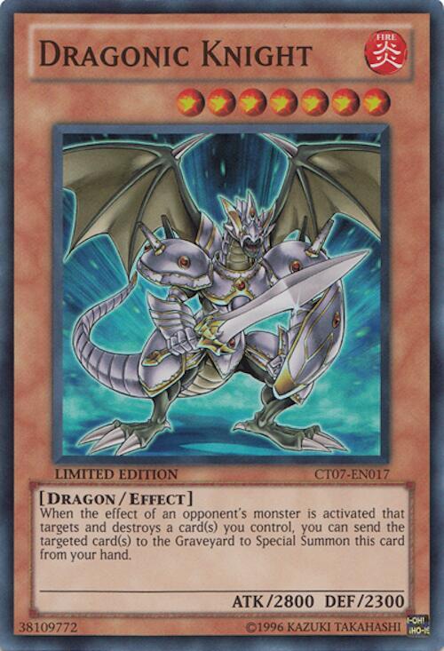 Dragonic Knight CT07-EN017 card from 2010 Collectors Tins