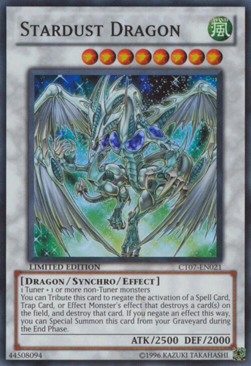 Stardust Dragon CT07-EN021 card from 2010 Collectors Tins