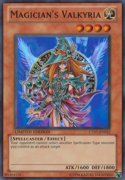 Magician's Valkyria CT07-EN022 card from 2010 Collectors Tins
