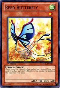 Reed Butterfly STBL-EN003 card from Starstrike Blast
