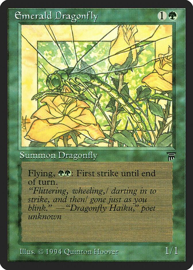 Emerald Dragonfly card from Legends
