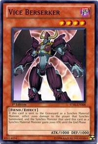 Vice Berserker STBL-EN008 card from Starstrike Blast