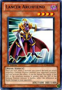 Lancer Archfiend STBL-EN009 card from Starstrike Blast