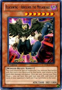 Blackwing - Abrolhos the Megaquake STBL-EN017 card from Starstrike Blast