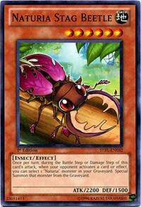 Naturia Stag Beetle STBL-EN032 card from Starstrike Blast