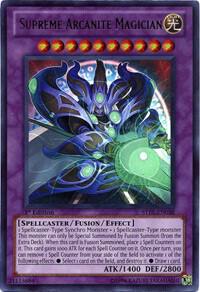 Supreme Arcanite Magician STBL-EN038 card from Starstrike Blast
