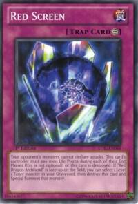Red Screen STBL-EN064 card from Starstrike Blast