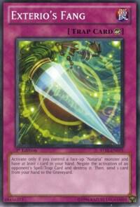 Exterio's Fang STBL-EN075 card from Starstrike Blast