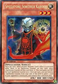 Spellstone Sorcerer Karood STBL-EN083 card from Starstrike Blast