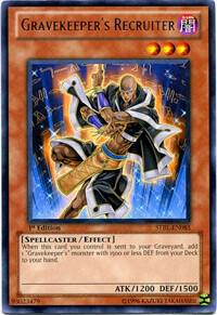 Gravekeeper's Recruiter STBL-EN085 card from Starstrike Blast
