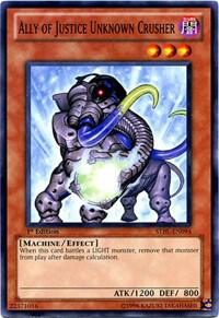 Ally of Justice Unknown Crusher STBL-EN094 card from Starstrike Blast