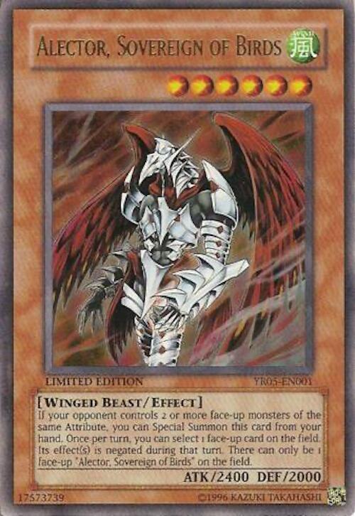 Alector, Sovereign of Birds YR05-EN001 card from Yu-Gi-Oh! R Manga Promo