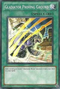 Gladiator Proving Ground TU04-EN019 card from Turbo Pack: Booster Four